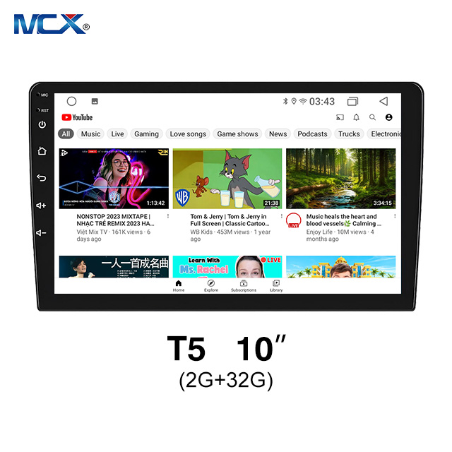 MCX T5 10 '' 2 + 32G WIFI GPS Radio DVD Android Car Head Unit Factory