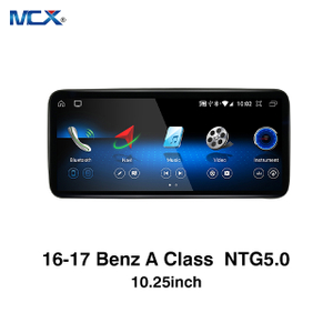 MCX 16-17 Benz A Class NTG 5.0 10.25 بوصة نظام ستيريو للسيارة يعمل بنظام أندرويد