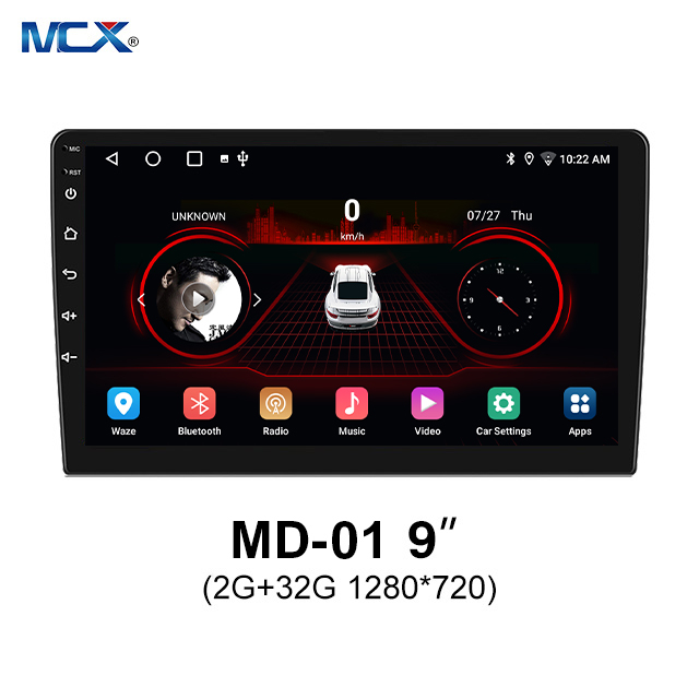 MCX MD-01 9 بوصة 2+32G 1280*720 DSP شركة نظام ستيريو السيارة