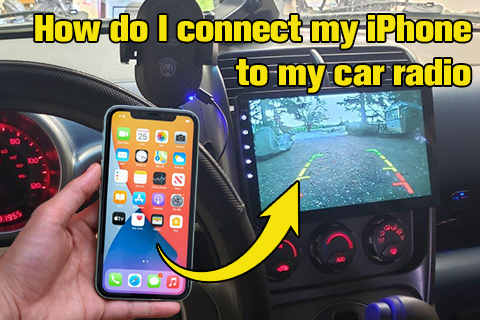 كيف أقوم بتوصيل جهاز iPhone الخاص بي براديو سيارتي؟