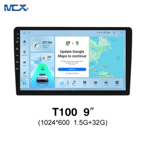 نظام صوت السيارة MCX T100 9 بوصة 1024*600 1.5G+32G مع مُنشئ Android Auto