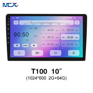 MCX T100 10 بوصة 1024 * 600 2G + 64G Android Car DVD Player GPS Navigation Fabrication