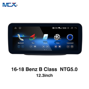 راديو السيارة MCX 16-18 Benz B Class W246 NTG 5.0 12.3 بوصة مع تصنيع Carplay