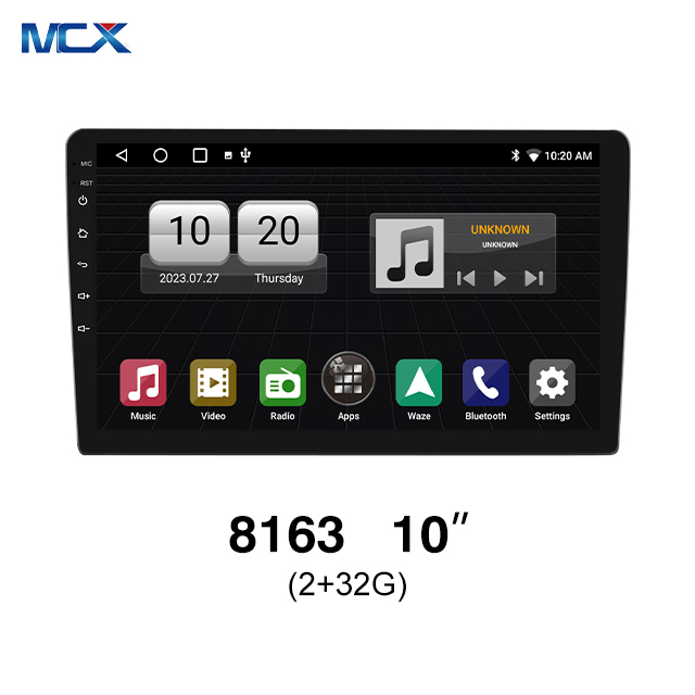 MCX MT 8163 10 بوصة 2 + 32G مرآة وصلة راديو السيارة الاندورويد ستيريو السائبة
