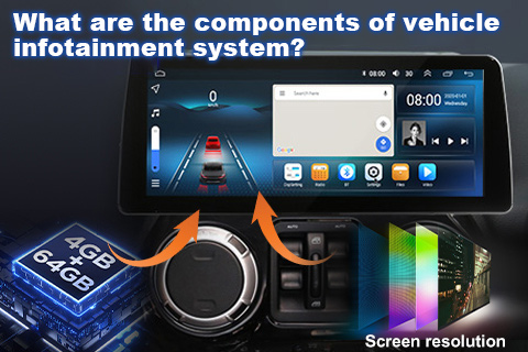 المكونات الرئيسية لاستريو السيارة الذي يعمل بنظام Android