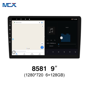 MCX N81 9 بوصة 8581 6g + 128g 1280*720 مزدوج الدين Carplay سيارة مشغل وسائط متعددة بالجملة