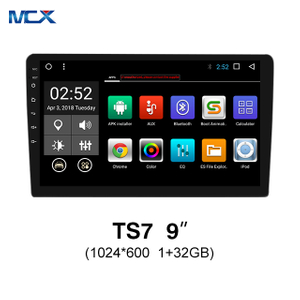 MCX TS7 9 بوصة 1024 * 600 1 + 32 جيجابايت مشغل أقراص مضغوطة راديو السيارة مع بلوتوث بالجملة