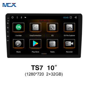 MCX TS7 10 بوصة 1280*720 2+32 جيجابايت HD شاشة تعمل باللمس راديو سيارات الصوت الشركات