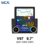 MCX 9.7 بوصة V97 DSP 6 + 128G BT5.0 WiFi 4g Dual Knob Android Car Stereo المصنعين