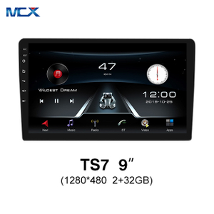 MCX TS7 9 بوصة 1280 * 480 2 + 32 جيجابايت Carplay Android Auto Head Unit بالجملة