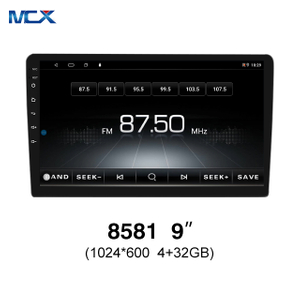 MCX N81 9 بوصة 8581 4g + 32g 1024 * 600 شاشة تعمل باللمس Double Din Video Car Stereo Factory