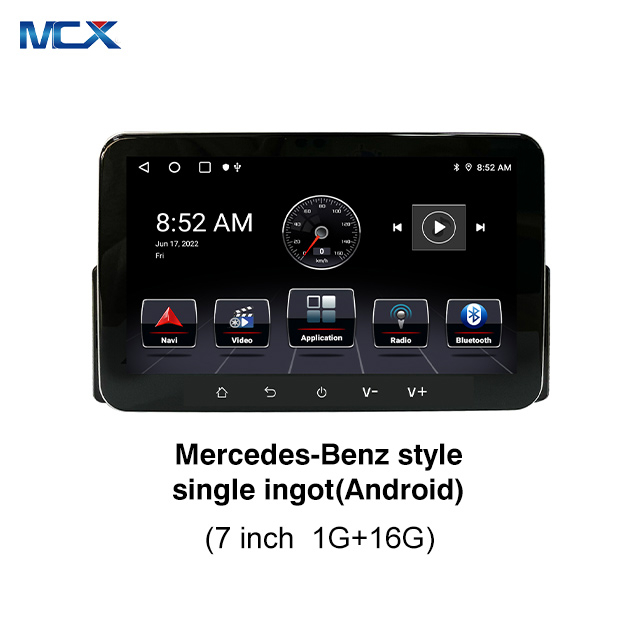 MCX 7 بوصة Mercedes-Benz Style 1+16G 1024*600 موزع راديو السيارة بنظام Android ذو الدين الفردي