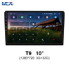 MCX T9 3 + 32G 10 بوصة 1280 * 720 GPS Wifi Android مورد ستيريو السيارة