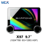 MCX X97 9.7 بوصة 4+64G DSP Android Car Stereo مع الشركة المصنعة لمقبض الصوت