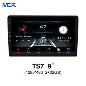 MCX TS7 9 بوصة 1280 * 480 2 + 32 جيجابايت Carplay Android Auto Head Unit بالجملة