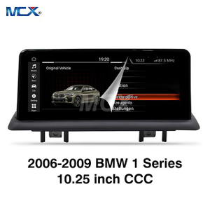 MCX 2006-2009 BMW 1 Series 10.25 بوصة CCC سيارة تعمل باللمس مصنع