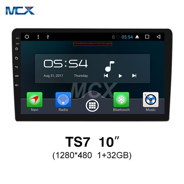 MCX TS7 10 بوصة 1280*480 2+32 جيجابايت بلوتوث شاشة لمس السيارة صينية