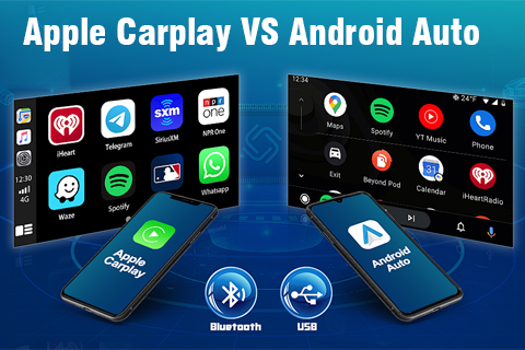وحدة Apple Carplay VS Android Auto Head