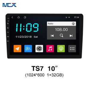 MCX TS7 10 بوصة 1024 * 600 1 + 32 جيجابايت راديو بشاشة تعمل باللمس مع منتجي GPS