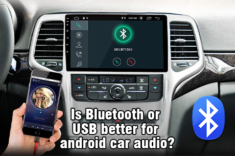هل البلوتوث أو USB أفضل لصوت السيارة الذي يعمل بنظام Android؟