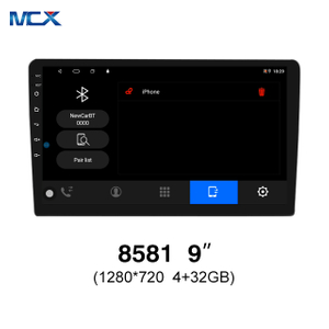 MCX N81 9 بوصة 8581 4g+32g 1280*720 8 Core Mirror Link Universal Car Android Player المصانع